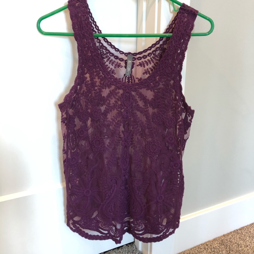 Allison Joy embroidered tank